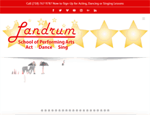 Tablet Screenshot of landrumdance.com